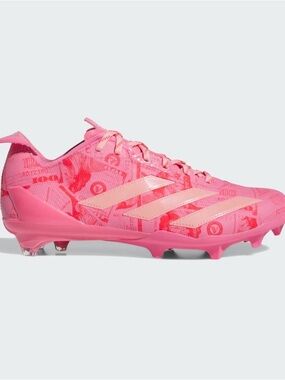 ADIZERO ELECTRIC II CURRENCY FOOTBALL CLEATS |NWOB| Sz M9:W10 | Pink Fusion